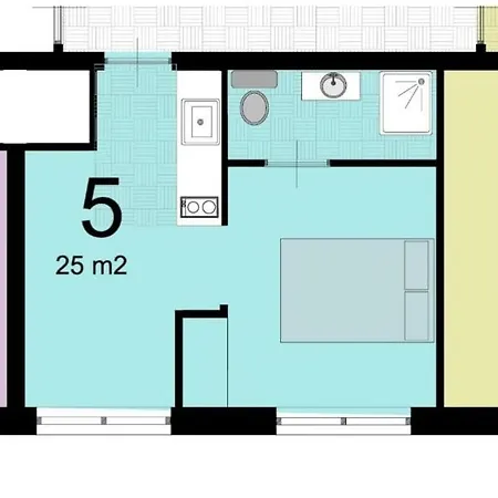 شقة Studioapartment In